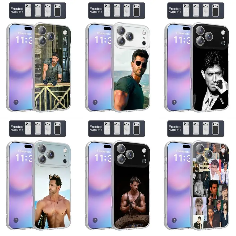 

Phone Case For iPhone 11,12,15,14,13,17,16,Pro,Plus,E,Max,Air,Mini Magnetic Magsafe Frosted H-Hrithik Roshan Cover