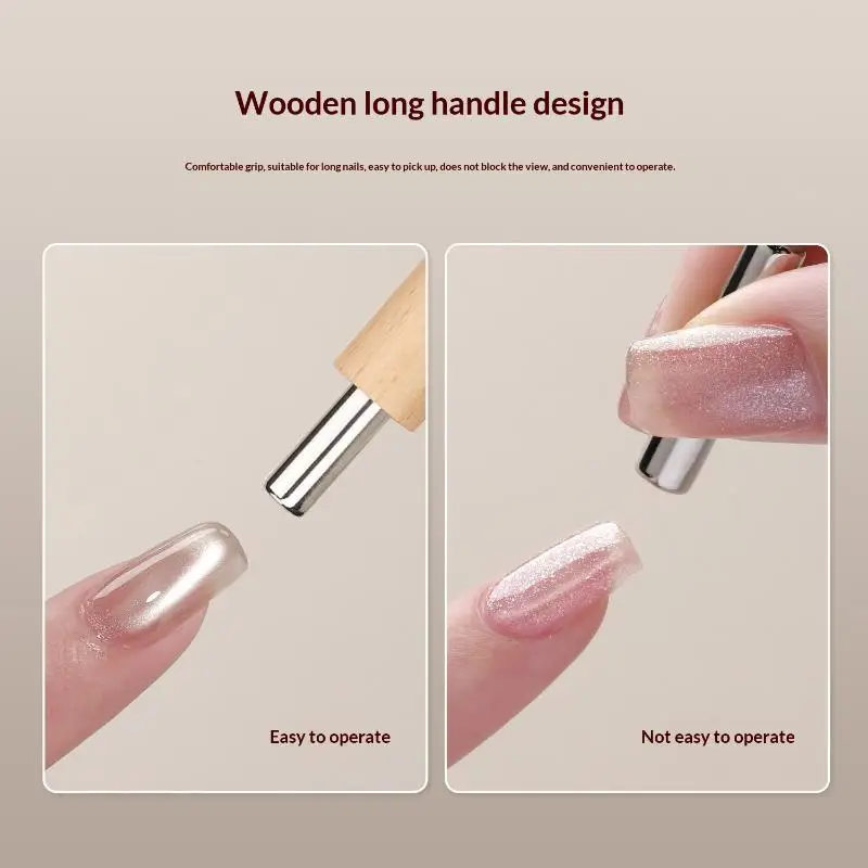 

Магнитный стик для дизайна ногтей «Кошачий глаз» 4-в-1: суперсильный магнит со стальными шариками для салонов красоты и профессионального DIY-маникюра