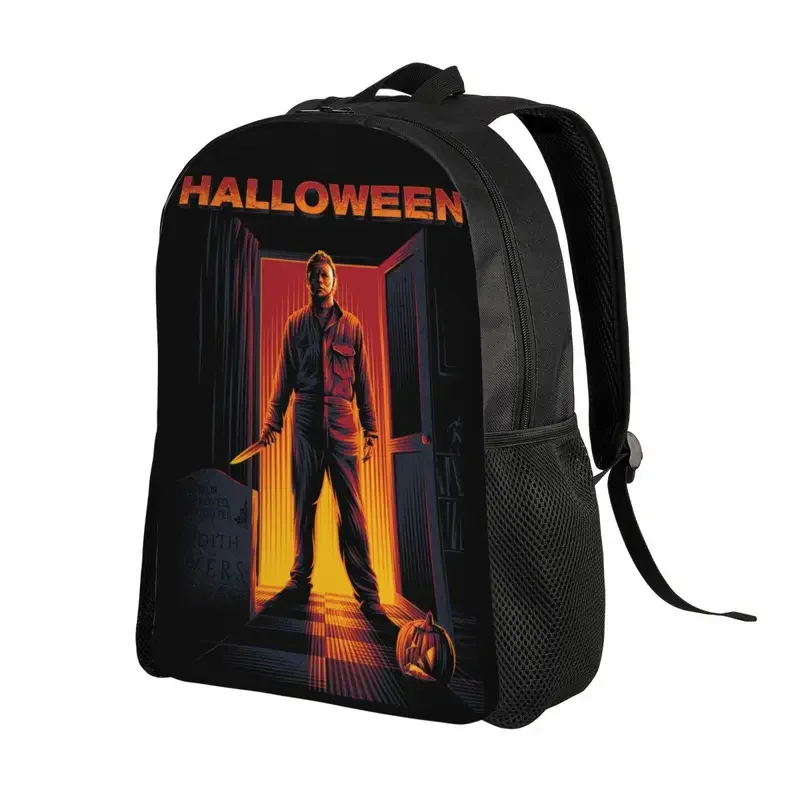 Halloween Horror Movie Travel Backpack Men Women School Computer Bookbag College Student Daypack Bags