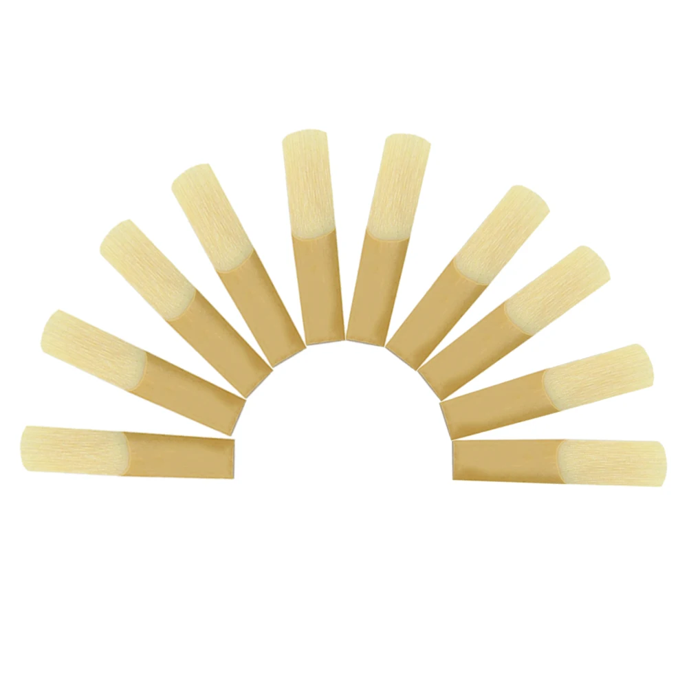 

10 Pcs Saxophone Accessory Reeds 2.5 Musical Instrument for Professional Players Bamboo