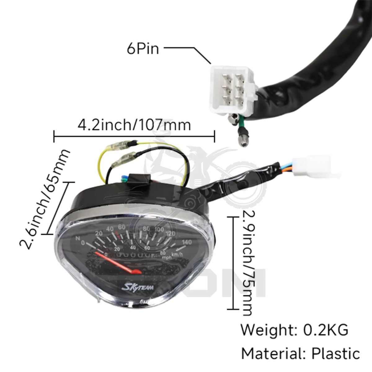 CT70 Speedometer 100 KM/h Motorcycle odometer Speedo For the Honda CT70 K0 Trail 1970 1971 Aftermarket