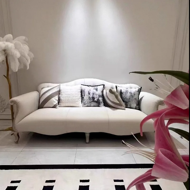 الأبيض مصمم غرفة المعيشة الأرائك الأوروبية الساق الشمال الحديثة غرفة المعيشة الأرائك صالة كسول Woonkamerbanken أثاث المنزل