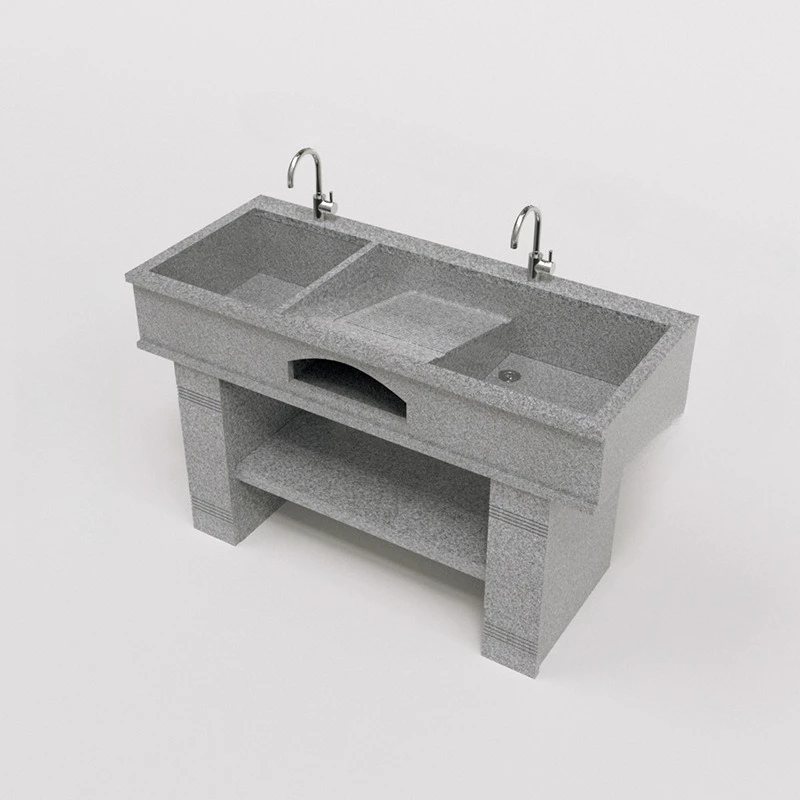 Outdoor wash basin Granite outdoor courtyard Stone wash basin with washboard Outdoor laundry cabinet Splicing sink