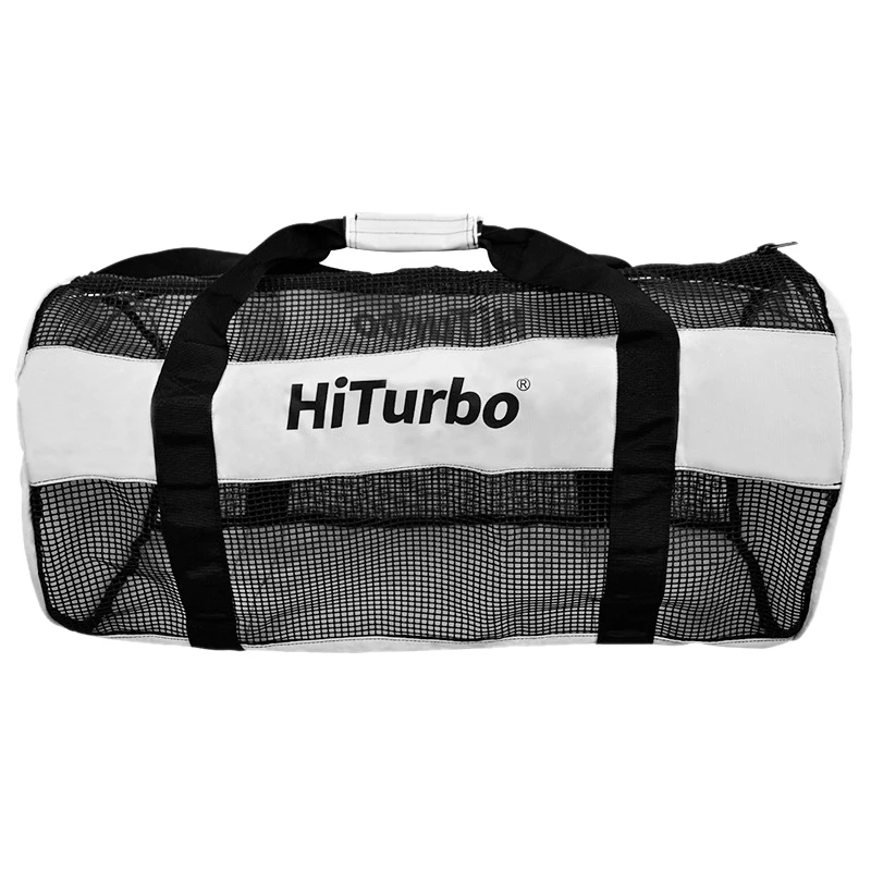 Hiturbo 60L Diving Equipment Storage Bag Outdoor Travel Equipment Package Large Capacity Wear-Resisting White Dive Bag