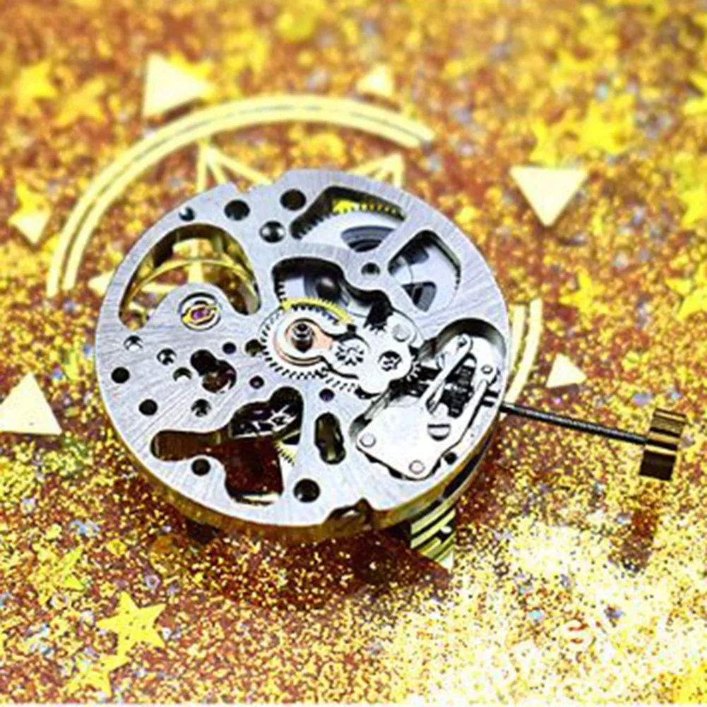 2001 Radiation-Up Pendulum Skeleton Movement Universal Pendulum Adjustment Radial Pattern Automatic Watch Movement
