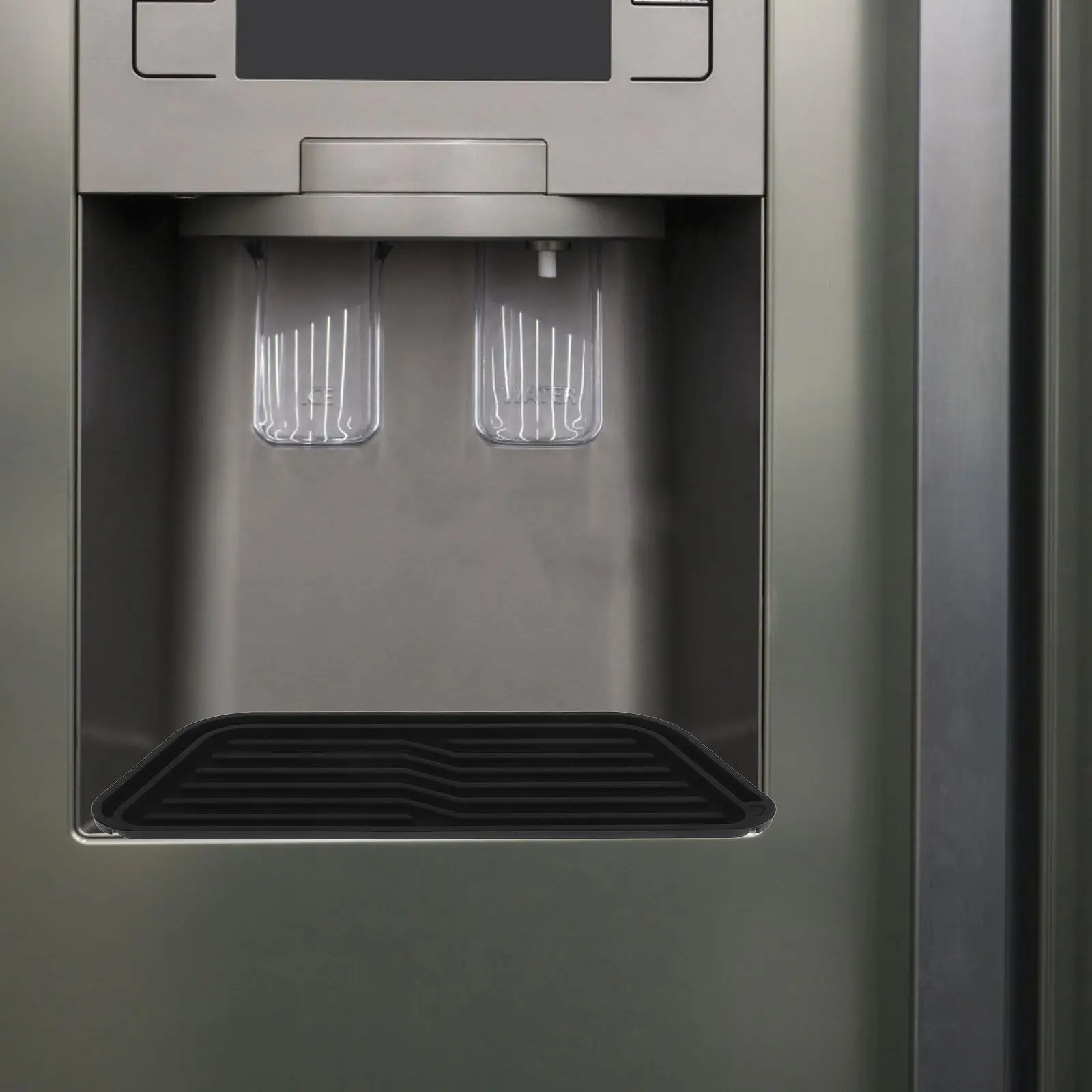 Silicone Refrigerator Water Drip Catcher Universal Fit Flexible Cuttable Easy Install Drip Tray for Fridge Water Dispenser Pan
