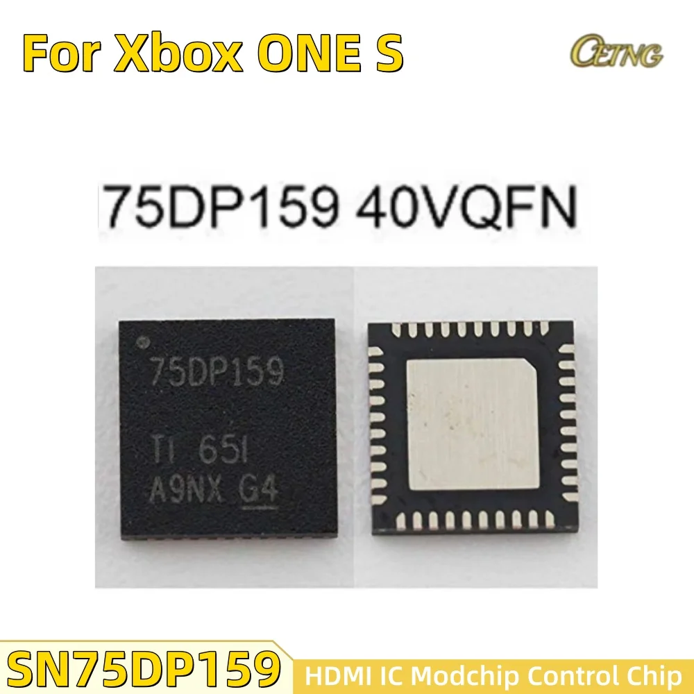 

1pcs 75DP159 for Xbox ONE S Slim 40pin SN75DP159 40VQFN New HDMI IC Modchip Control Chip 6Gbps Retimer