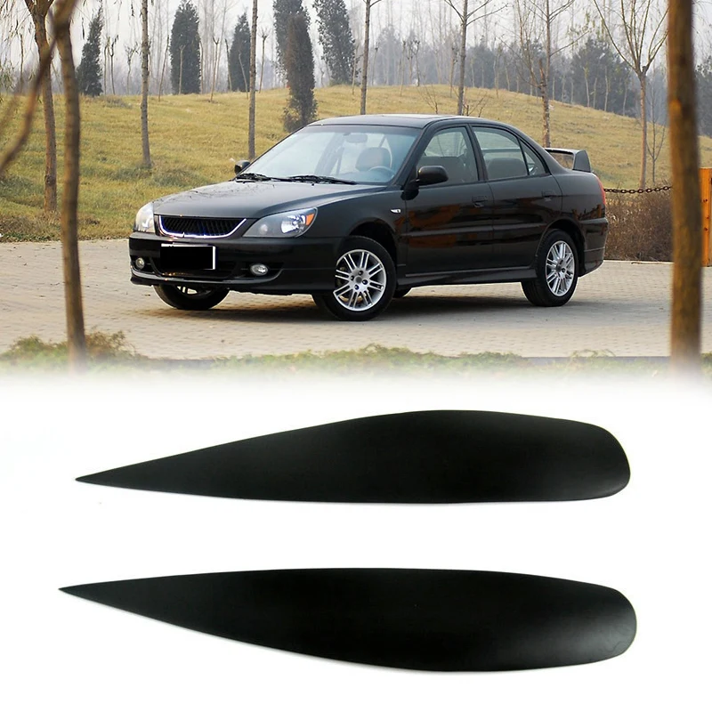 Car Front Eyelids Eyebrows Headlights Narrow Covers For Mitsubishi Lancer IX 9 Cedia 2003-2009