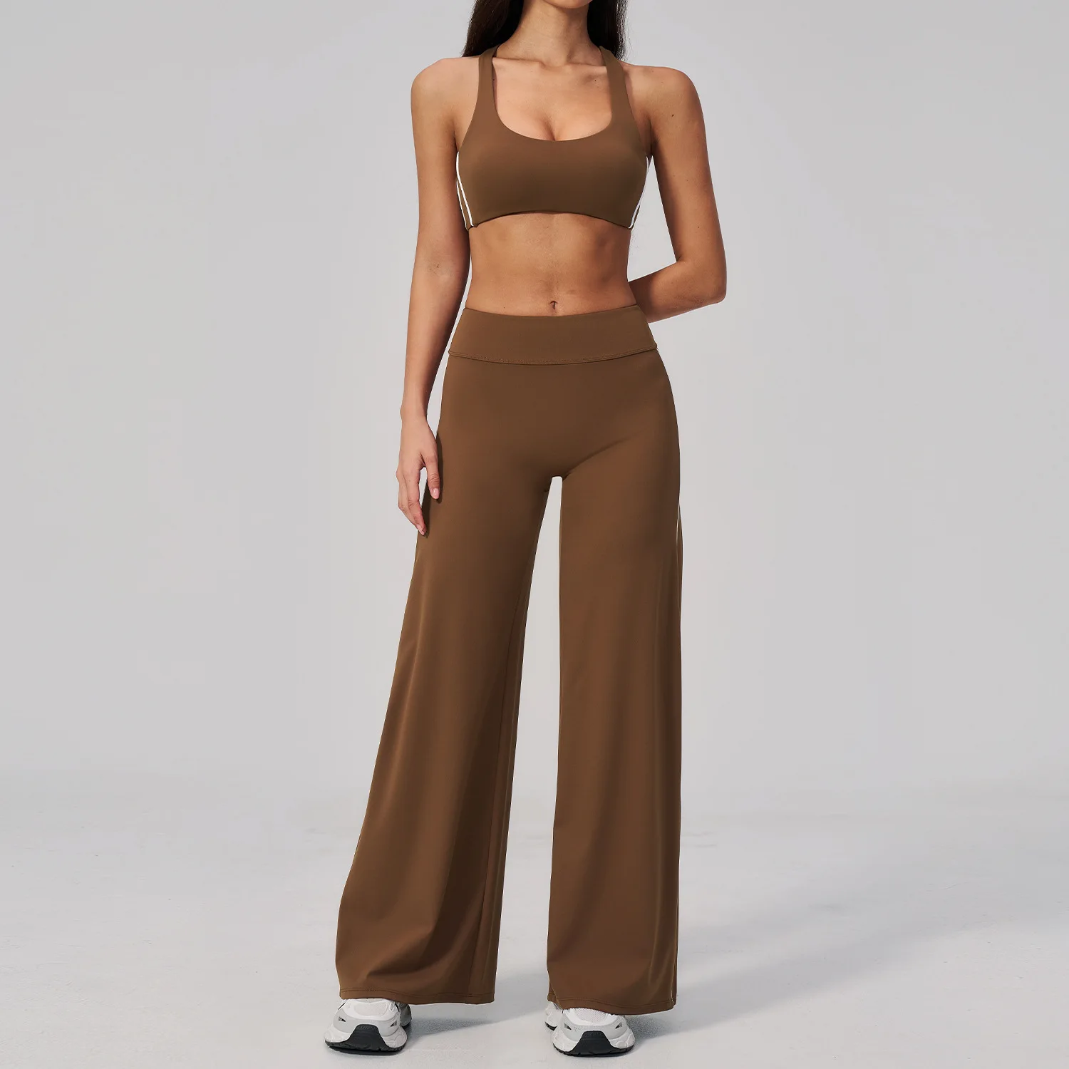 2PCS Yoga Suit Women Tracksuit Gym Outfits Running Workout Clothes Capri Pants Sports Bra Athletic Wear Yoga Clothing Sportswear