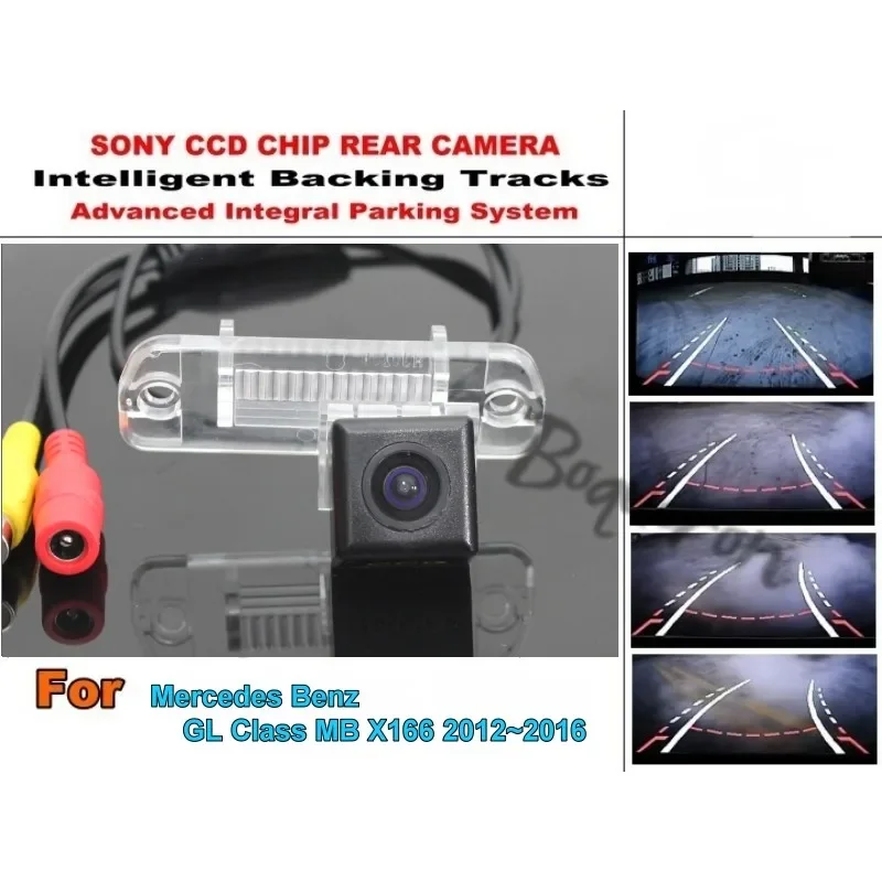 

For Mercedes Benz GL Class MB X166 2012~2016 Smart Tracks Chip Camera / HD CCD Intelligent Dynamic Parking Car Rear View Camera