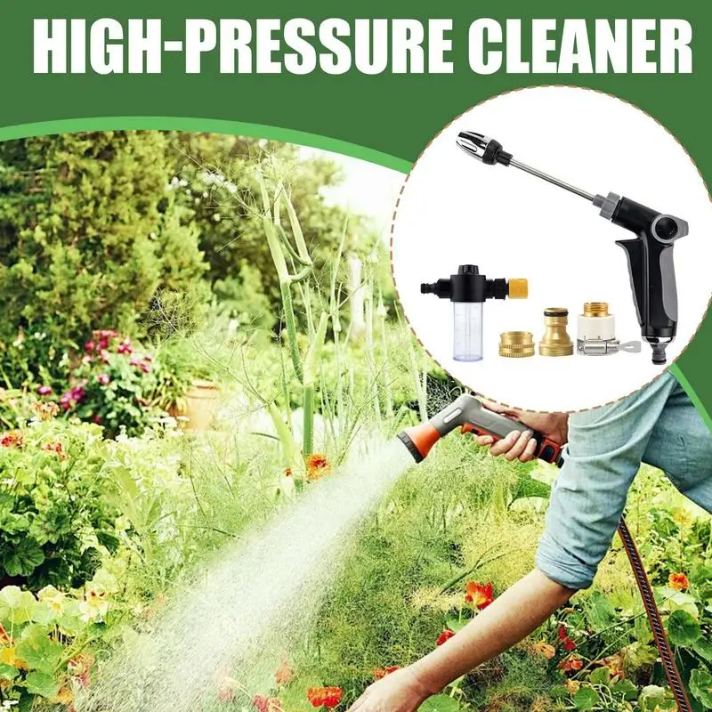 

Power Nozzle For Garden Hose High Pressure Hose Nozzle For Garden Precise Lightweight Cleaner Adjustable Sprayer Sprinkler For
