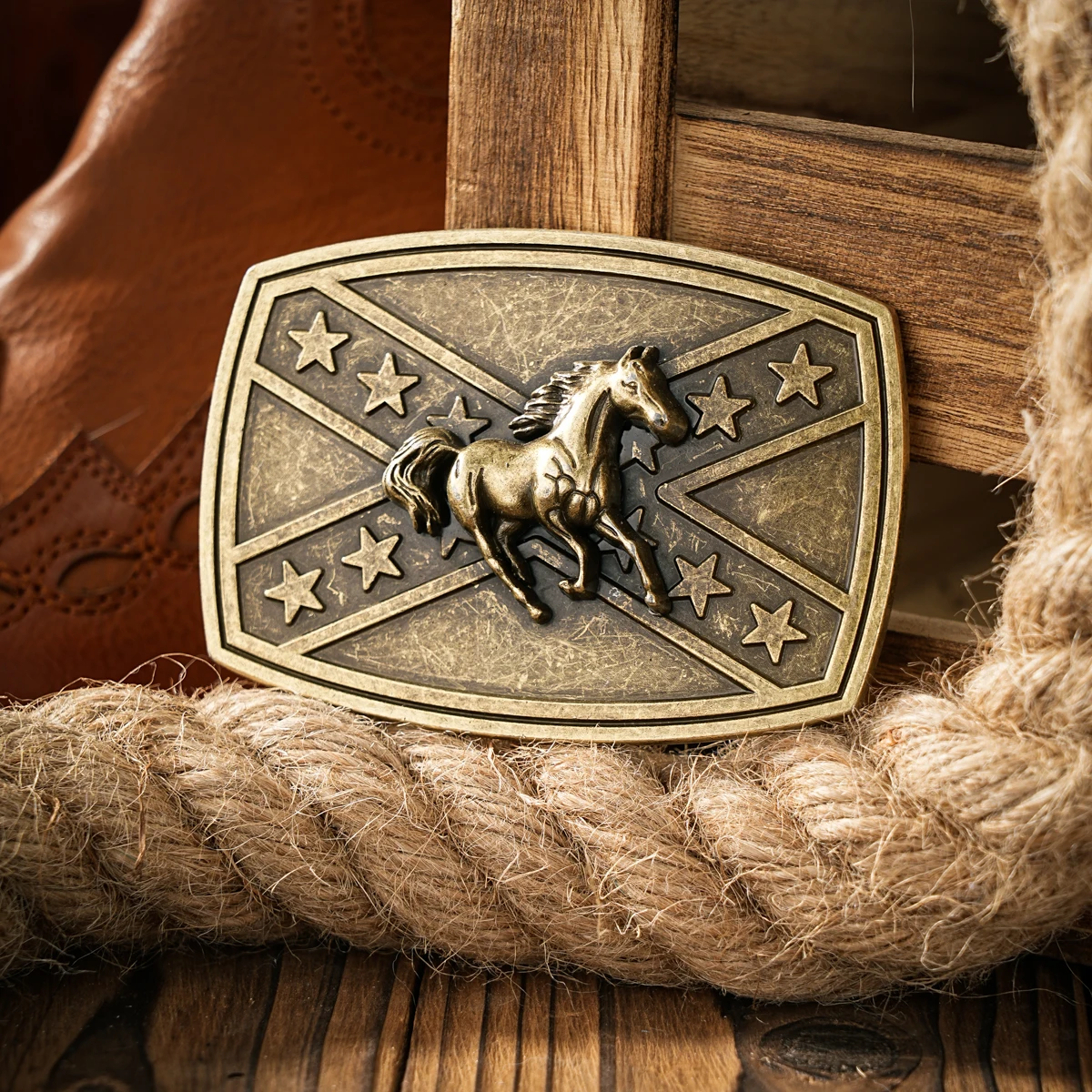 Fivela de placa de estilo ocidental fivela de metal uma fivela de cinto