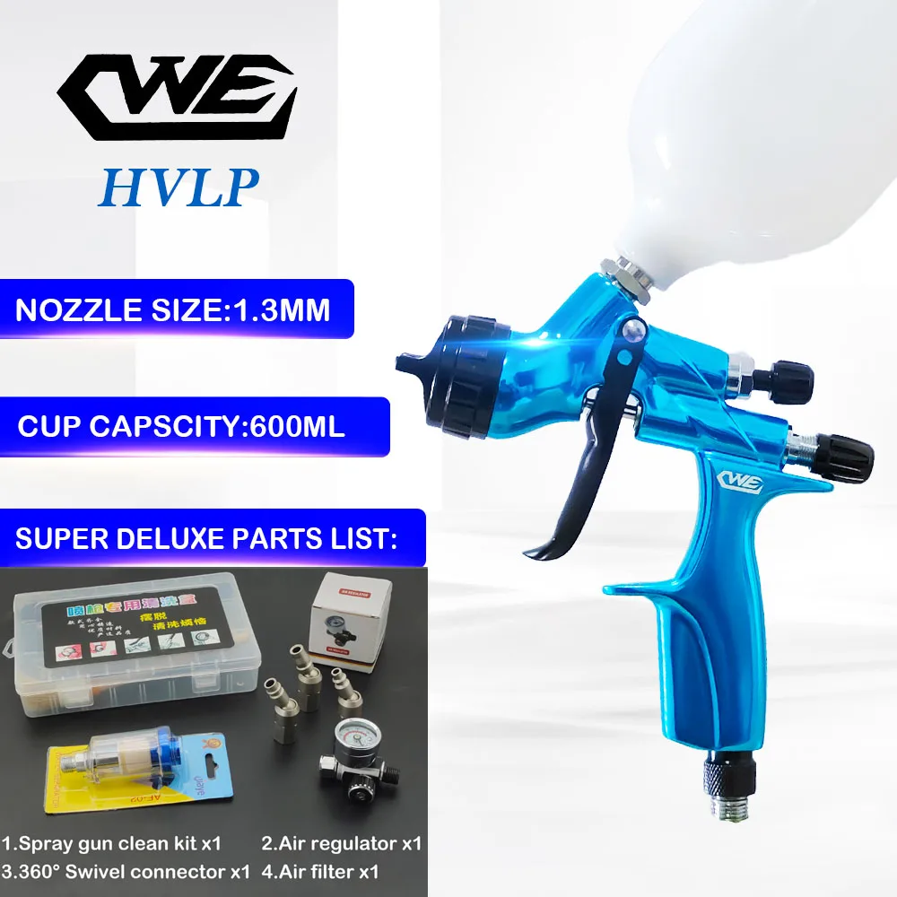 

CWE Spray Gun 1.3mm Stainless Steel Nozzle Air Spray Gun Water-Based Paint Varnish Paint Sprayer /Paint Spray Gun Air Tools