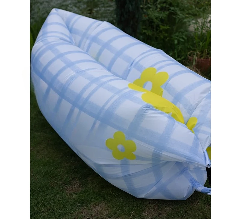 ZHAYA Inflatable Sofa Portable Lightweight Durable Comfortable Non Slip Camping Outdoor Travel Custom Pet Photo Cat Dog DIY Gift