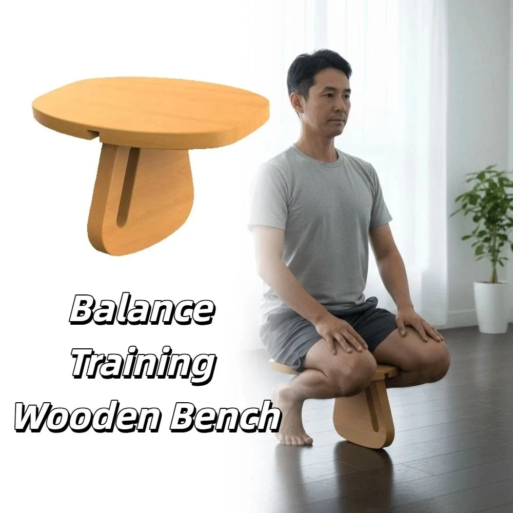 

Training Bench Solid Wood Wooden Yoga Bench Simple Detachable Meditation Bench Balanced Creative Yoga Bench Kneeling