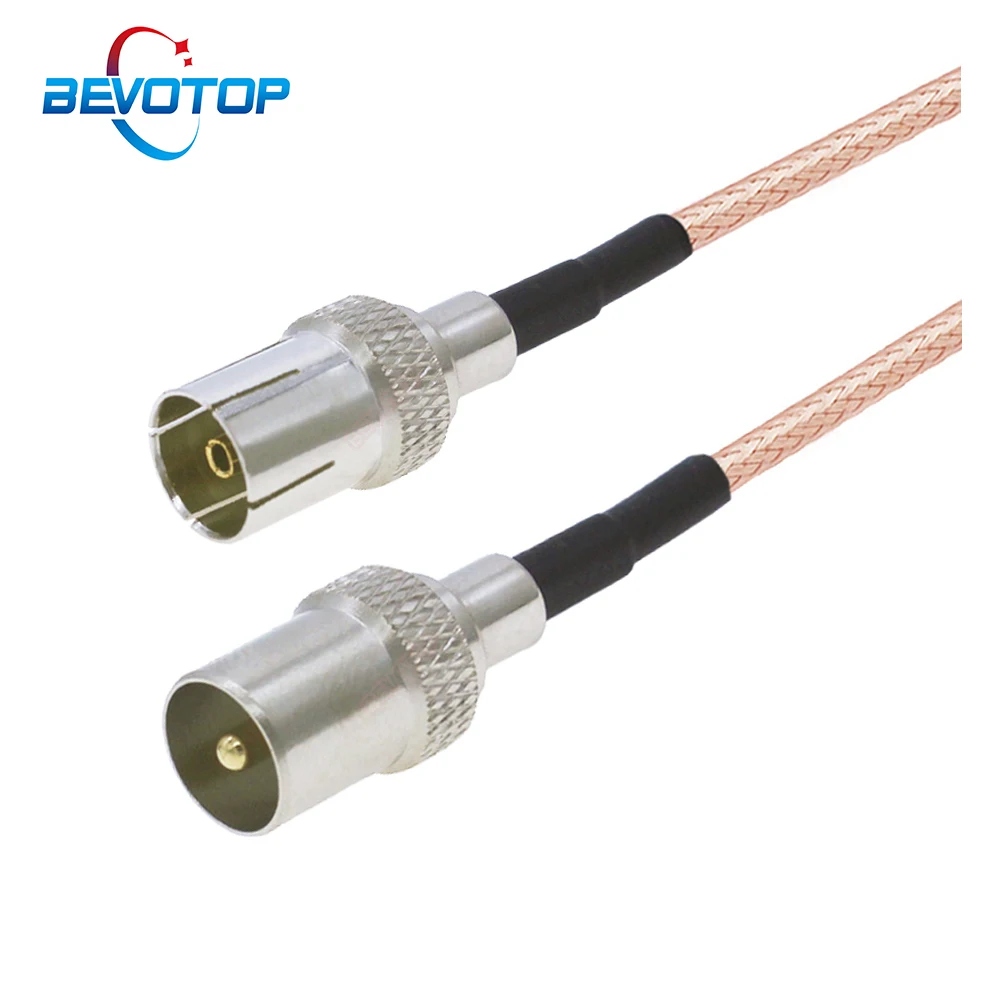 75 Ohm TV Antenna Cable TV Male Plug to TV Female Jack 75Ω RG179 Pigtail RF Coax Jumper TV Aerial Satellite RF Coaxial Cable