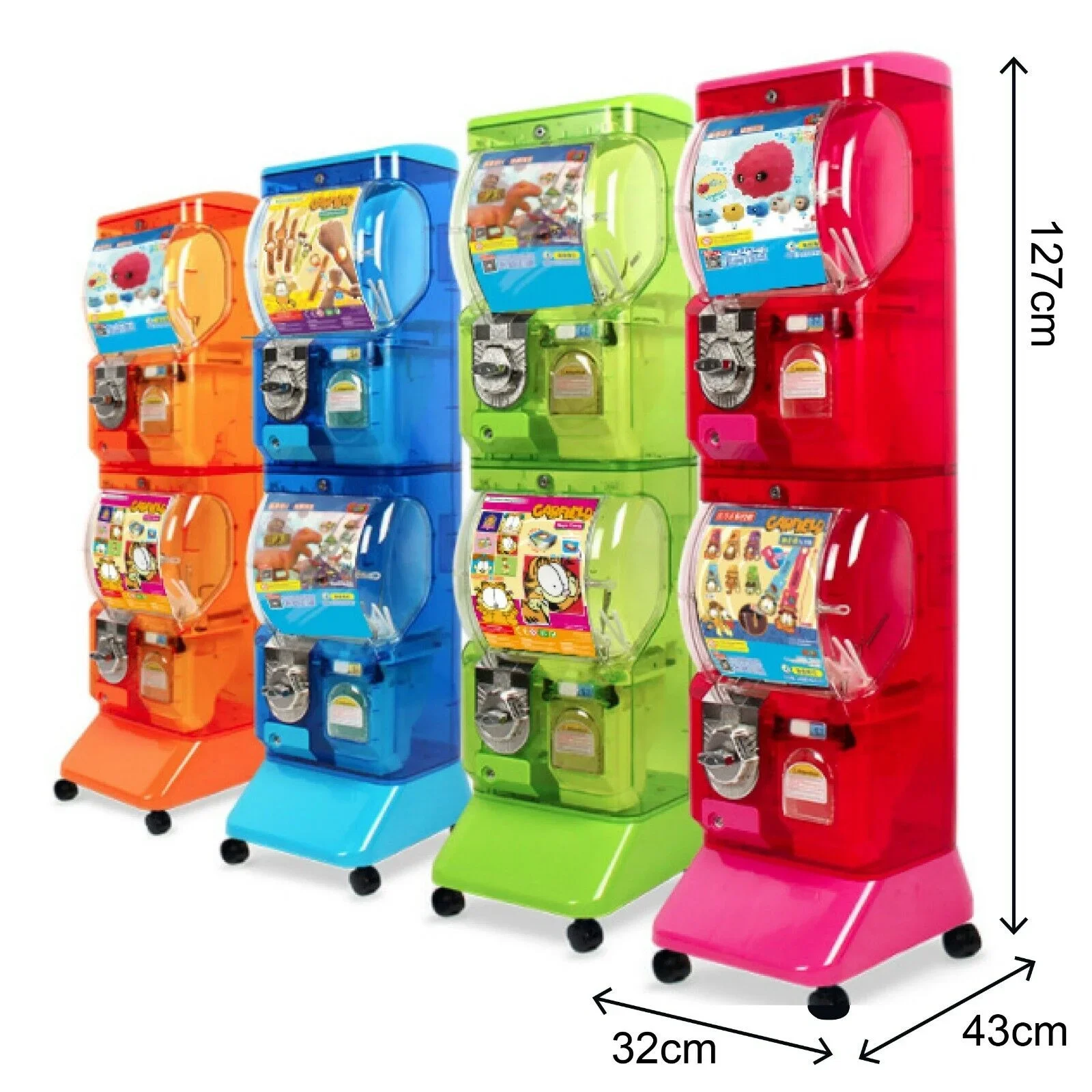 Factory Price Double-Layer Coin-operated Gacha Machines Amusement Park Egg Twisted Gashapon Machine Capsule Toy Vending Machine