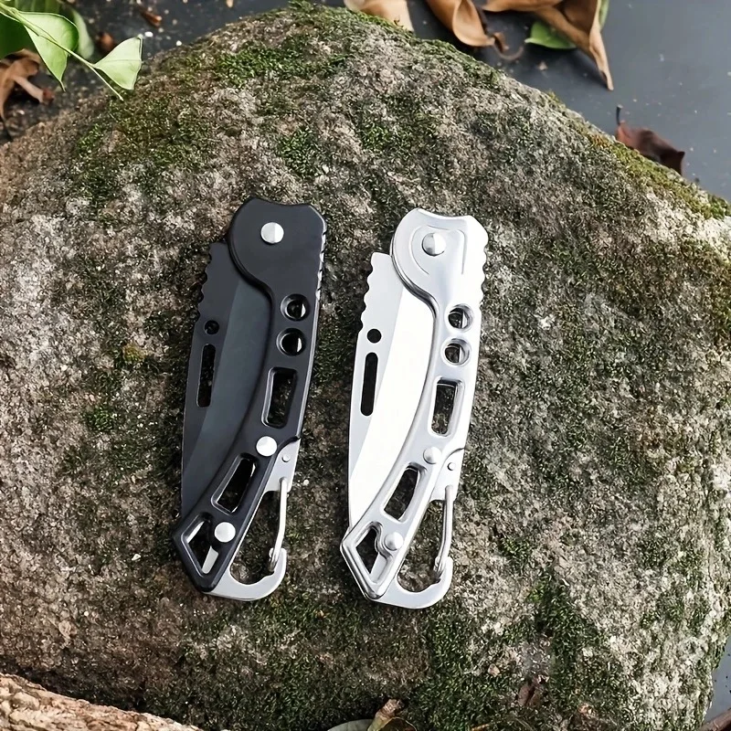 Convenient stainless steel small knife, mini folding knife, portable self-defense keychain, portable small knife pocket,