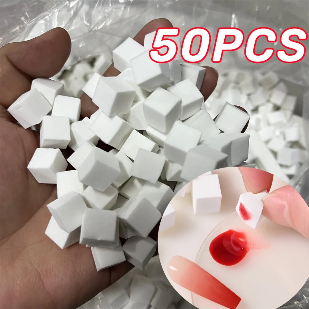 50/20Pcs 믹스 네일 아트 스폰지 소프트 스폰지 그라디언트 네일 아트 스탬퍼 도구 컬러 페이드 매니큐어 크리 에이 티브 네일 스폰지 그리퍼 도구