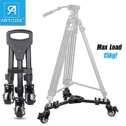 ARTCISE TD1 Professional Tripod Dolly with Adjustable Leg and Carrying Case Compatible with Tripods,Cameras Camcorder, Lighting