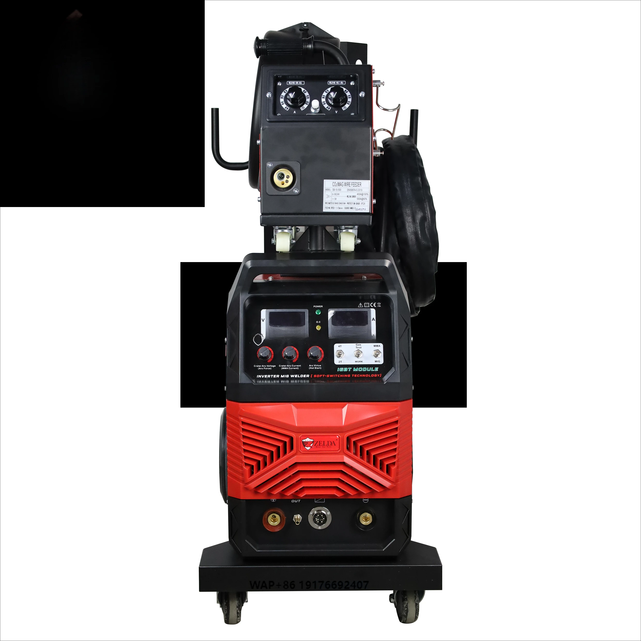 

New ZELDA Portable 550A Inverter MIG/MMA Welding Machine 380V 100% Duty Cycle for Carbon Steel Stainless Steel