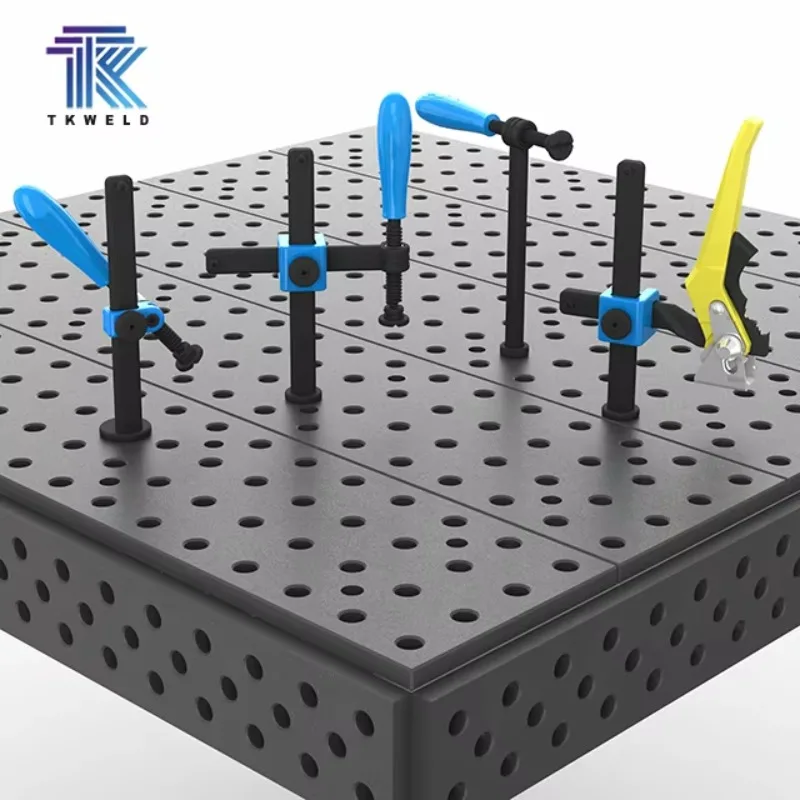 High Quality Q355 Steel 2D/3D Welding Table CE Certified 0.5mm Plasma Nitriding Corrosion Resistance 2000*1000*100