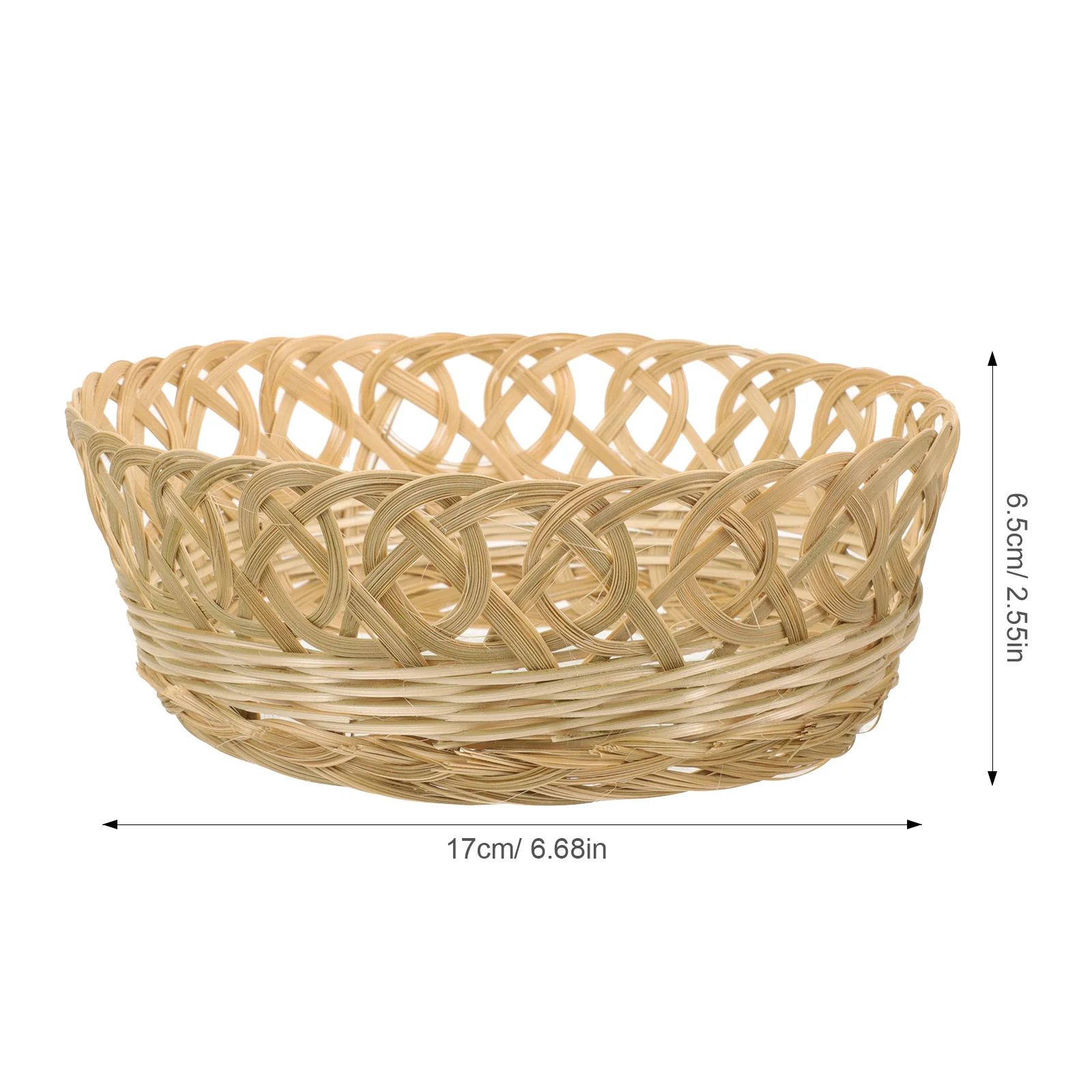 6 Pcs Hat Inner Ring Bowl Bamboo Straw 6pcs Making Accessory Loop DIY Support Plastic Fishing Woven Hoop