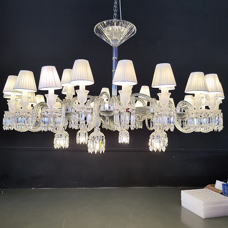 French Classic Light Luxury Design Indoor Wedding Hotel Bathroom Decoration Ceiling Hanging Lighting Crystal Led Pendant Lamp