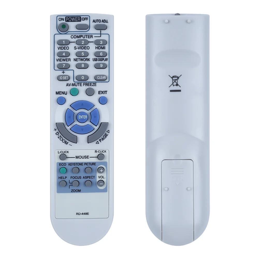 Control remoto RD-448E para proyector NEC V260X+ V300X+ V260 RD-443E LT180+ LT280 LT380 M230 RD-450C M260XC