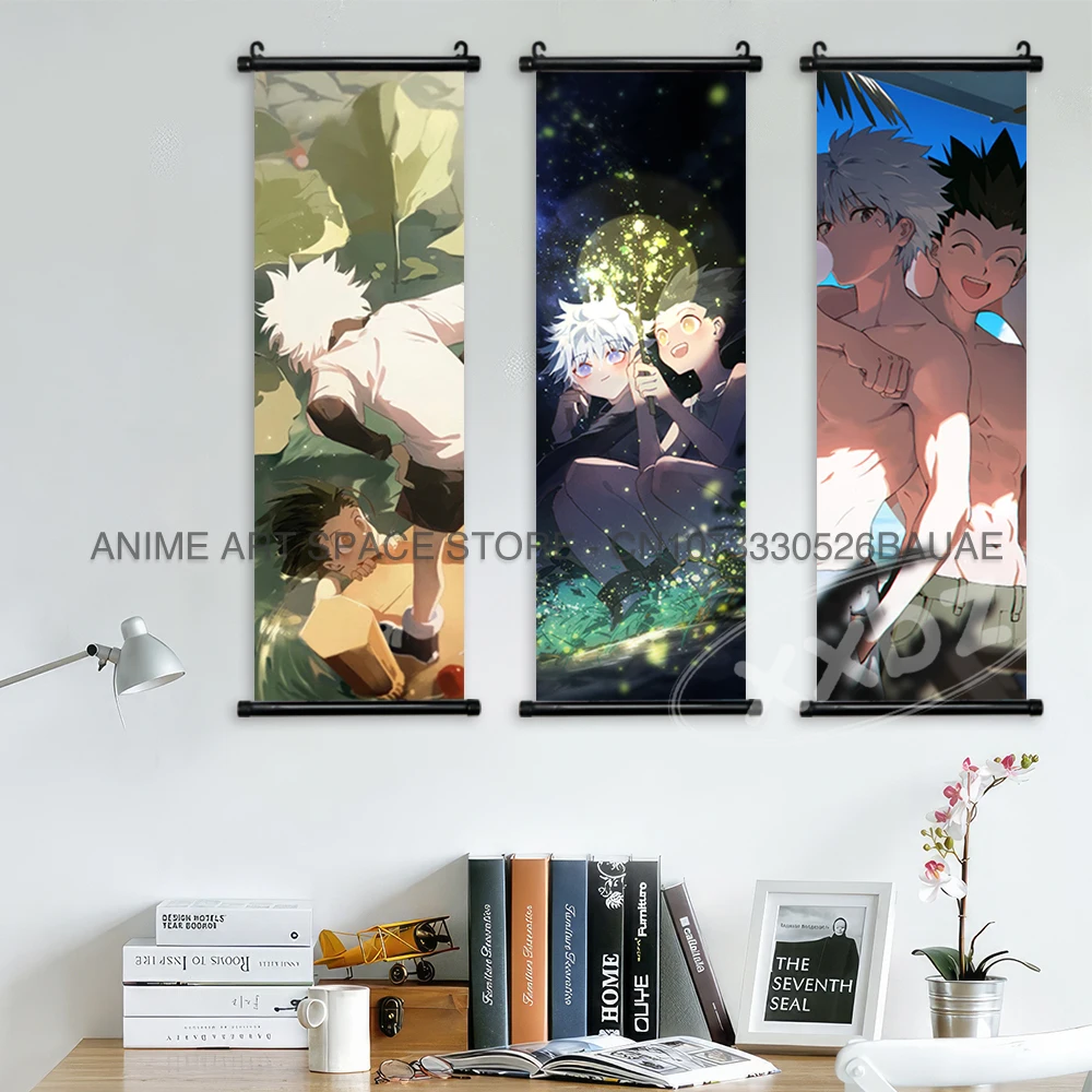 Hunter X Hunter Hängende Malerei Poster Home Dekoration Klassische Anime Scrolls Bild Wand Kunst Leinwand Nachttisch Hintergrund Geschenk – Detail 4