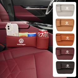 Car Seat Crevice Storage Box Seat Slit Gap Organizer Bag For Volkswagen VW Tiguan Jetta Polo Golf Passat Scirocco T-ROC Touareg