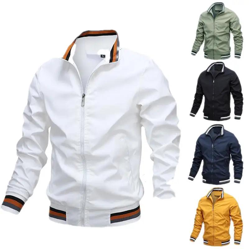 

2022 Spring and Autumn Military Coat Outdoor Sports Casual Jacket Solid Men's Fashion Men's Windbreaker Bomber Jacket