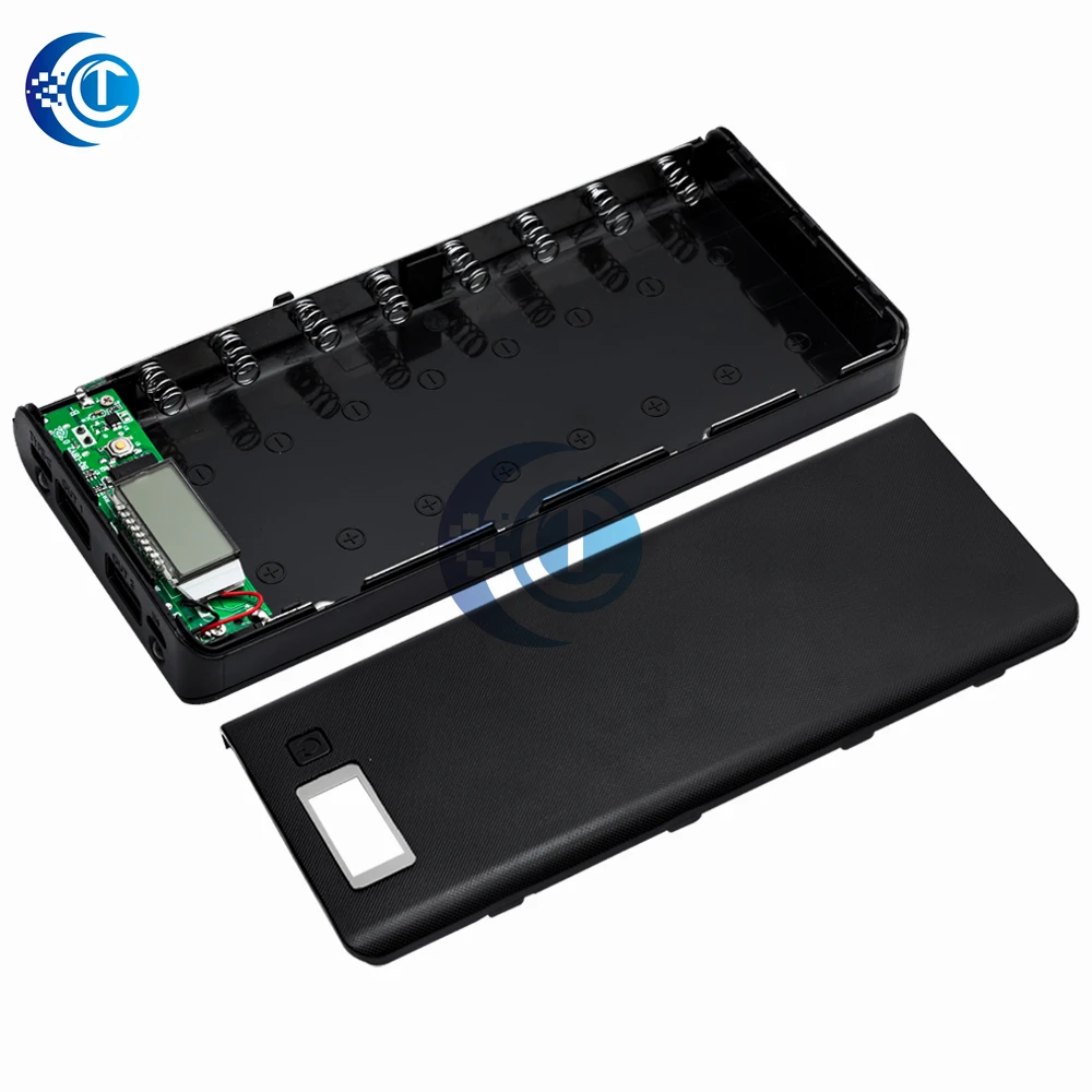 8x18650 DIY Portable Battery Power Bank Shell Case Box LCD Display Powerbank Box For DIY KIT Powerbank 18650