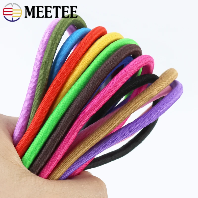 

5/10/20M 5mm Color Elastic Rope Pants Belt Sling Round Rubber Cord Hat String Decor Spring Cords Crafts DIY Sewing Accessories