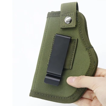 Iwb escondido carry arma coldre tático direita & esquerda cintura pistolas caso caça dentro ou fora arma coldre saco