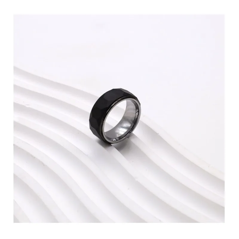 

New Tungsten Steel Simple Plain Ring No Fading Ring Girls Girlfriend Fashion Popular Jewelry Couple Ring Jewelry