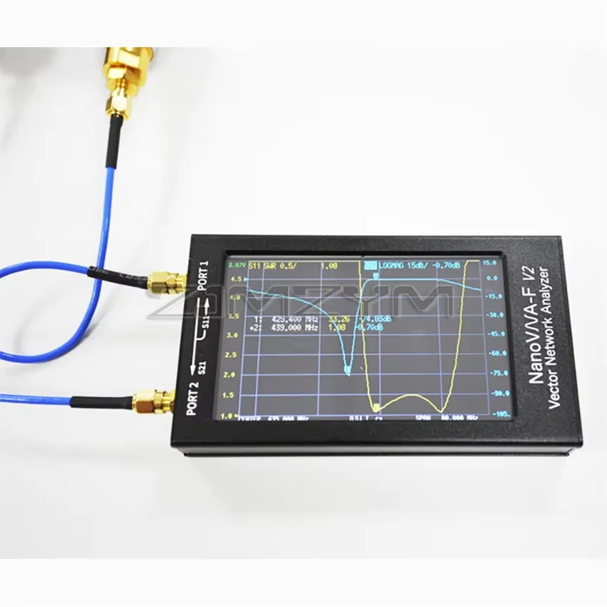 Nanovna-F V2 Vector Network Analyzer 50Khz-3Ghz Antenna Analyzer Network Cable Tester 4.3 Inch Touch Screen NanoVNA Testers