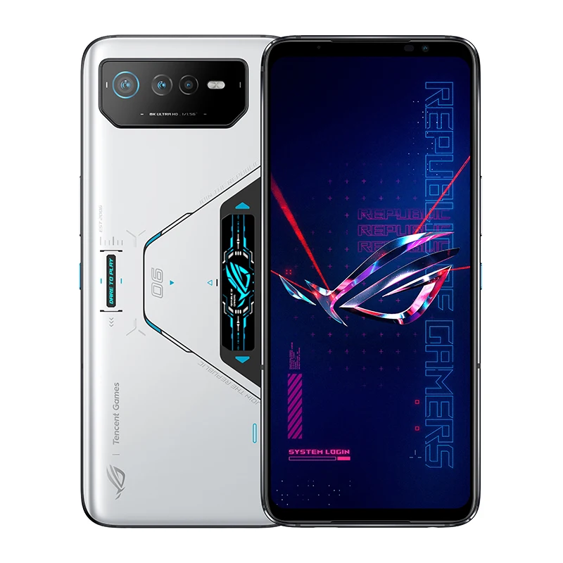 ROG Gaming Phone 6 Pro Phantom White 18G 512G Snapdragon 8+ Gen 1 5G Gaming Phone 165Hz refresh rate 65W Fast Charging ROG 6 Pro