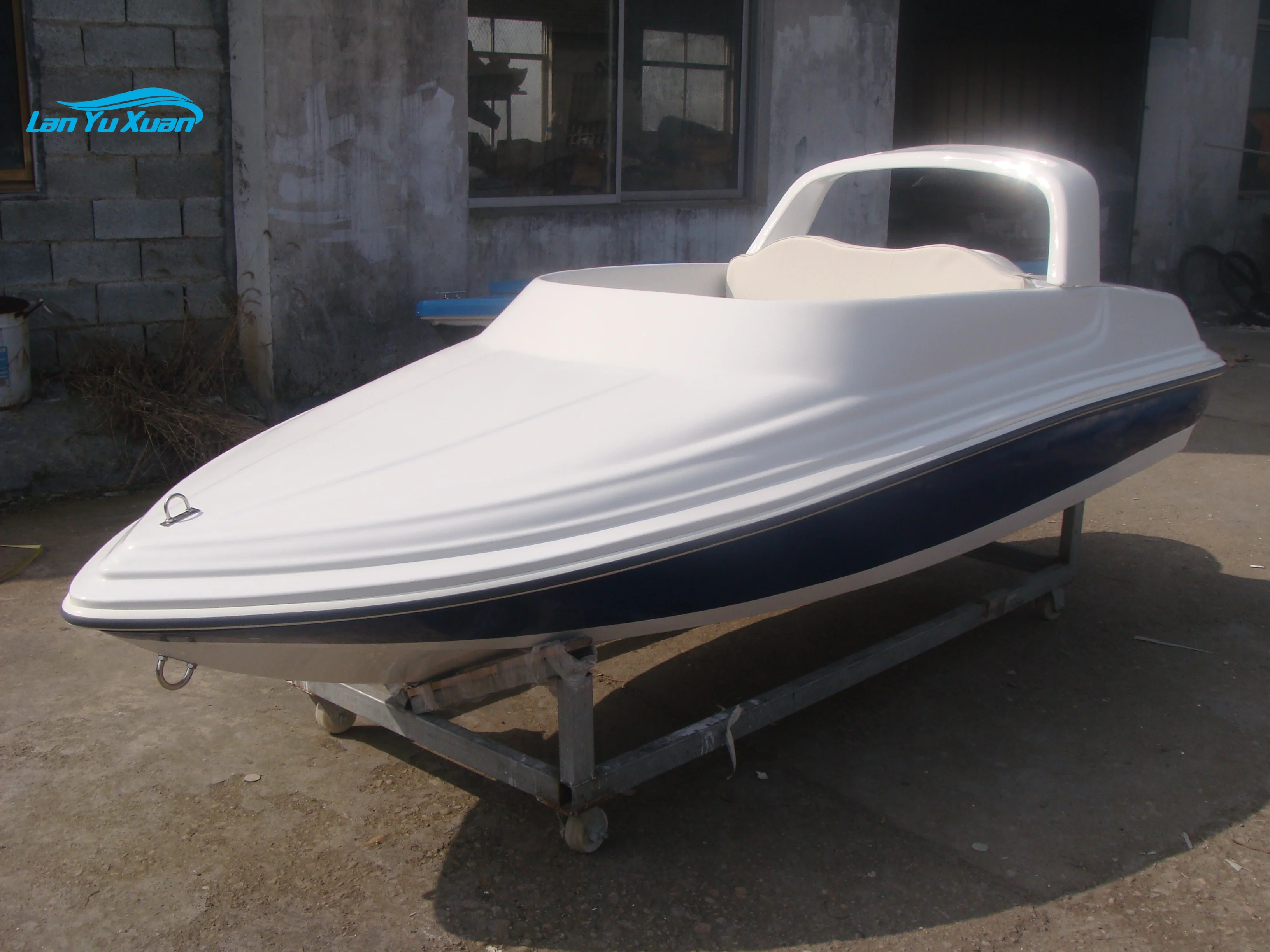 3.2m Fiberglass high speed Motor jet Boat with CE Certification not include outboard  motor