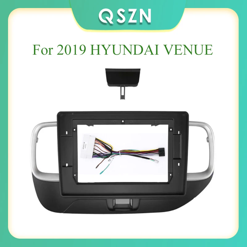 

2 Din Car Radio Fascia Fascias Panel Frame CD DVD Dash Audio Interior for 2019 HYUNDAI VENUE