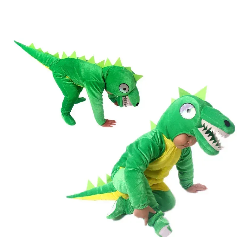 Sky02 dinossauro traje de halloween da criança menino menina traje de halloween rosa verde dinossauro traje crianças cosplay me88li #