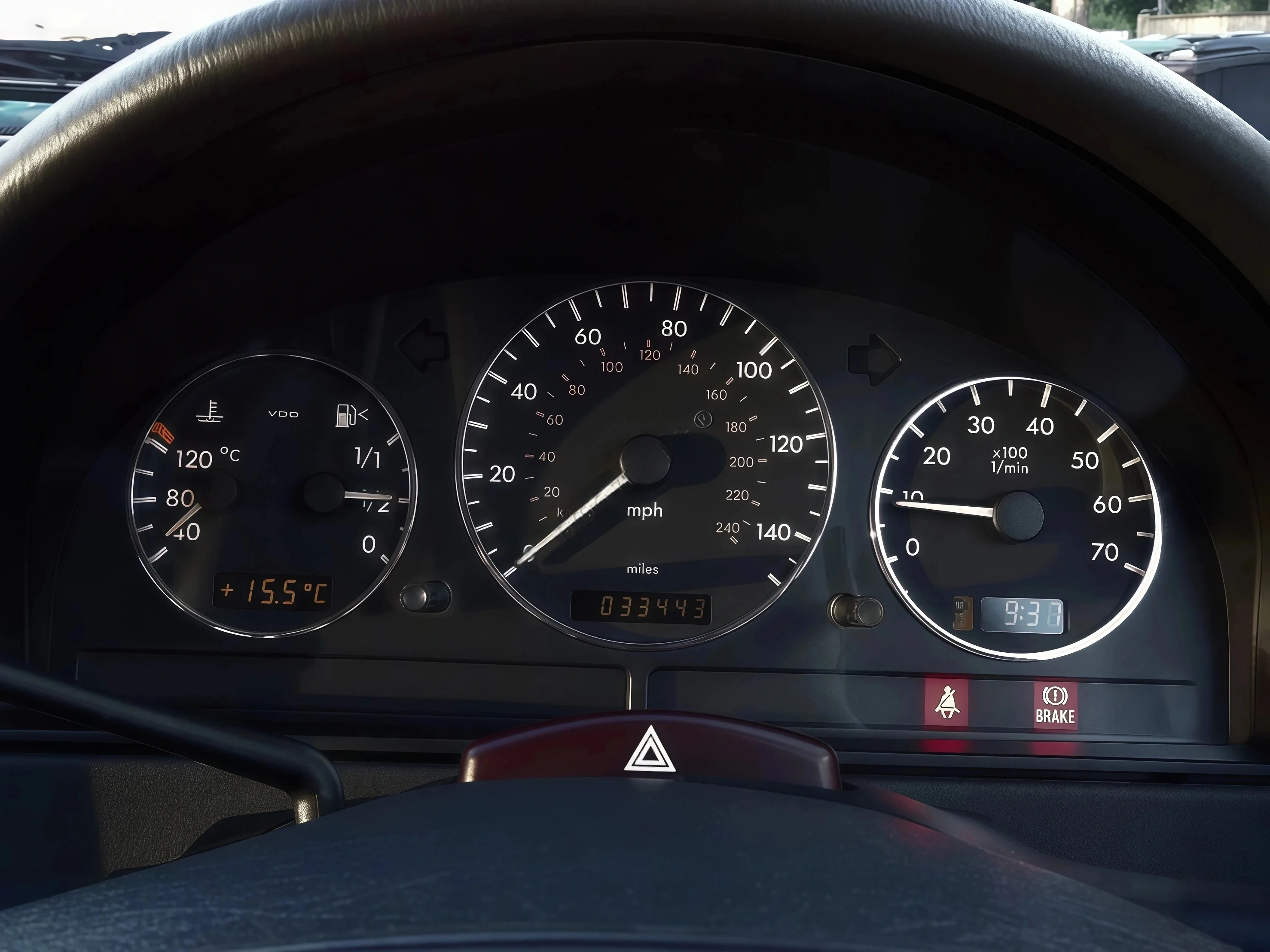 For Mercedes Benz W163 ML Class Carbon Fiber Style Speedometer Gauge Dial Instrument Panel Ring Cluster Trim