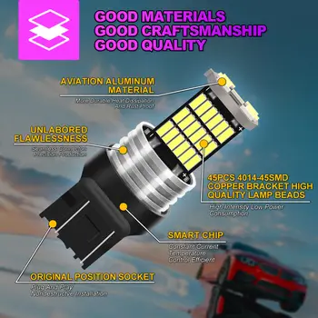 2x 日間行車燈 W21/5W 7443 LED 燈 DRL 適用於歐寶 Adam Cascada Insignia A Corsa DE Astra J Meriva B Zafira C Vivaro 10 最佳銷售 歐寶Zafira B調校 - №7