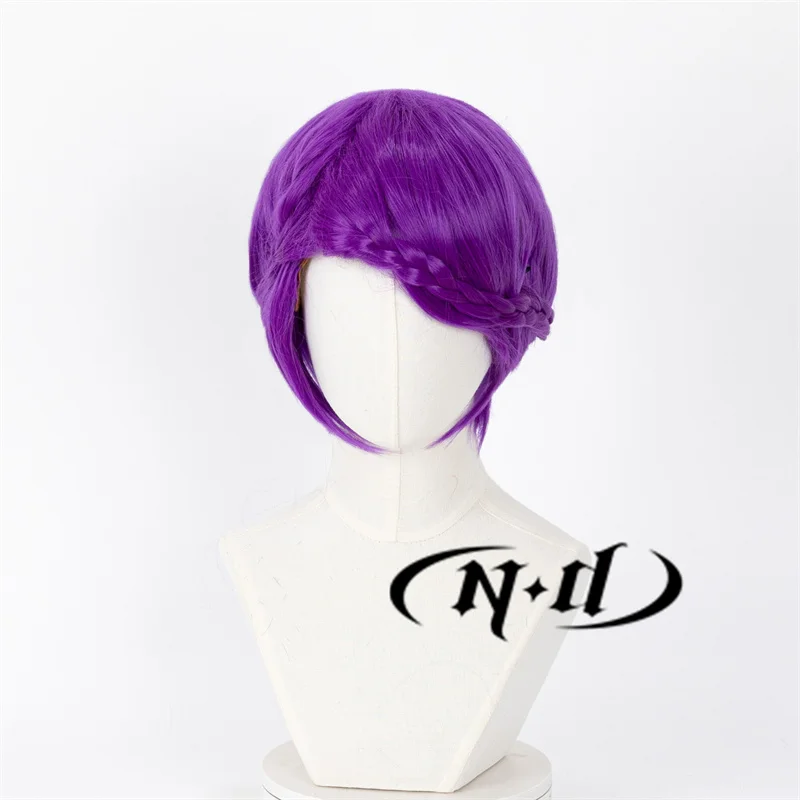 ND Houseki no Kuni Amethyst Cosplay Perücken Thirty Three 33, Anime Cos Lila Perücken für Kostüm-Mottoparty, hitzebeständiges Synthetik