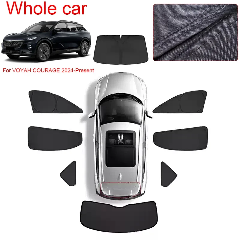 For VOYAH COURAGE 2024-Present Car Blackout Privacy Window Shades Anti-UV Heat Insulation Protect Cover Travel Camping Sleeping