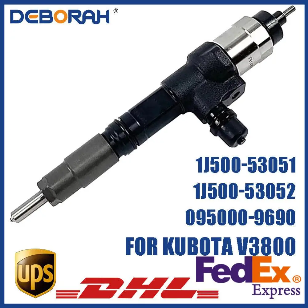 

Diesel Fuel Injector 095000-9690 1J500-53051 Injector Nozzle for Kubota V3800 V3800T 3.8L Engine