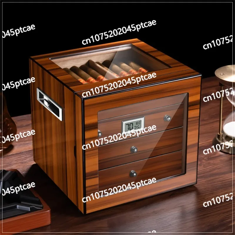 

Хьюмидор с 4-мя ящиками из кедрового стекла большой емкости и влажности, устойчивый к вредителям