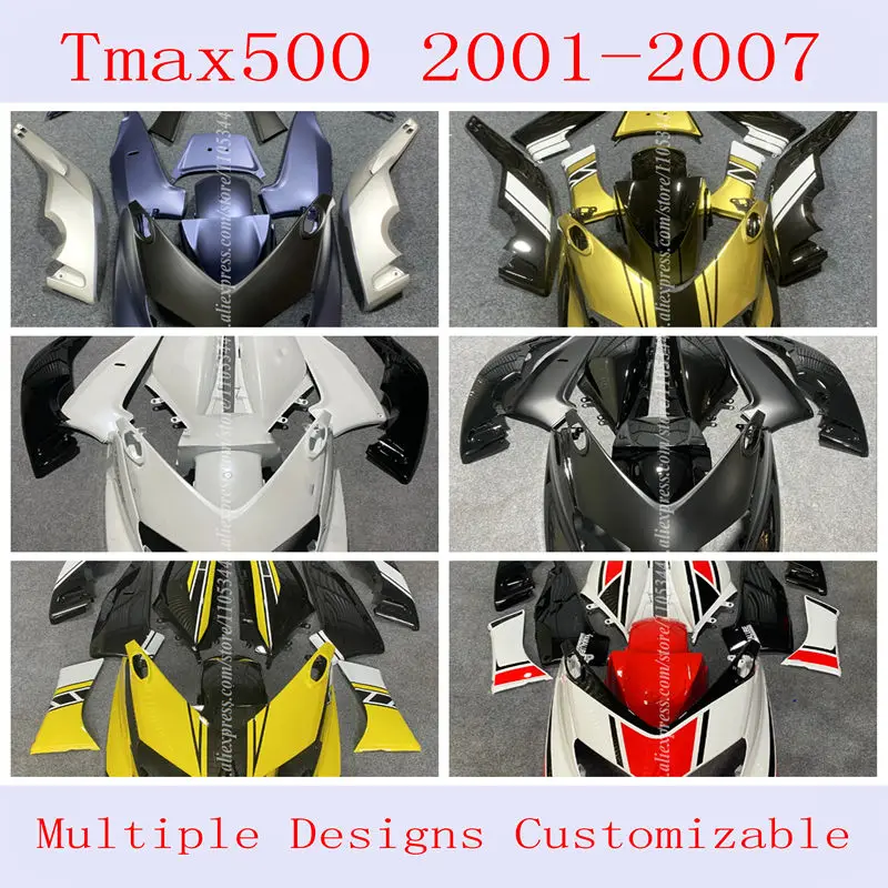 4 Gift new ABS fairing kit for Yamaha Tmax500 2001 02 03 04 05 06 2007 car modification accessories can be customized