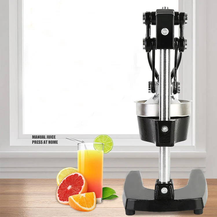 عصارة ضغط يدوية سهلة الاستخدام، عصارات يدوية كبيرة من الفولاذ المقاوم للصدأ 304 منزلية بالضغط البرتقالي #6