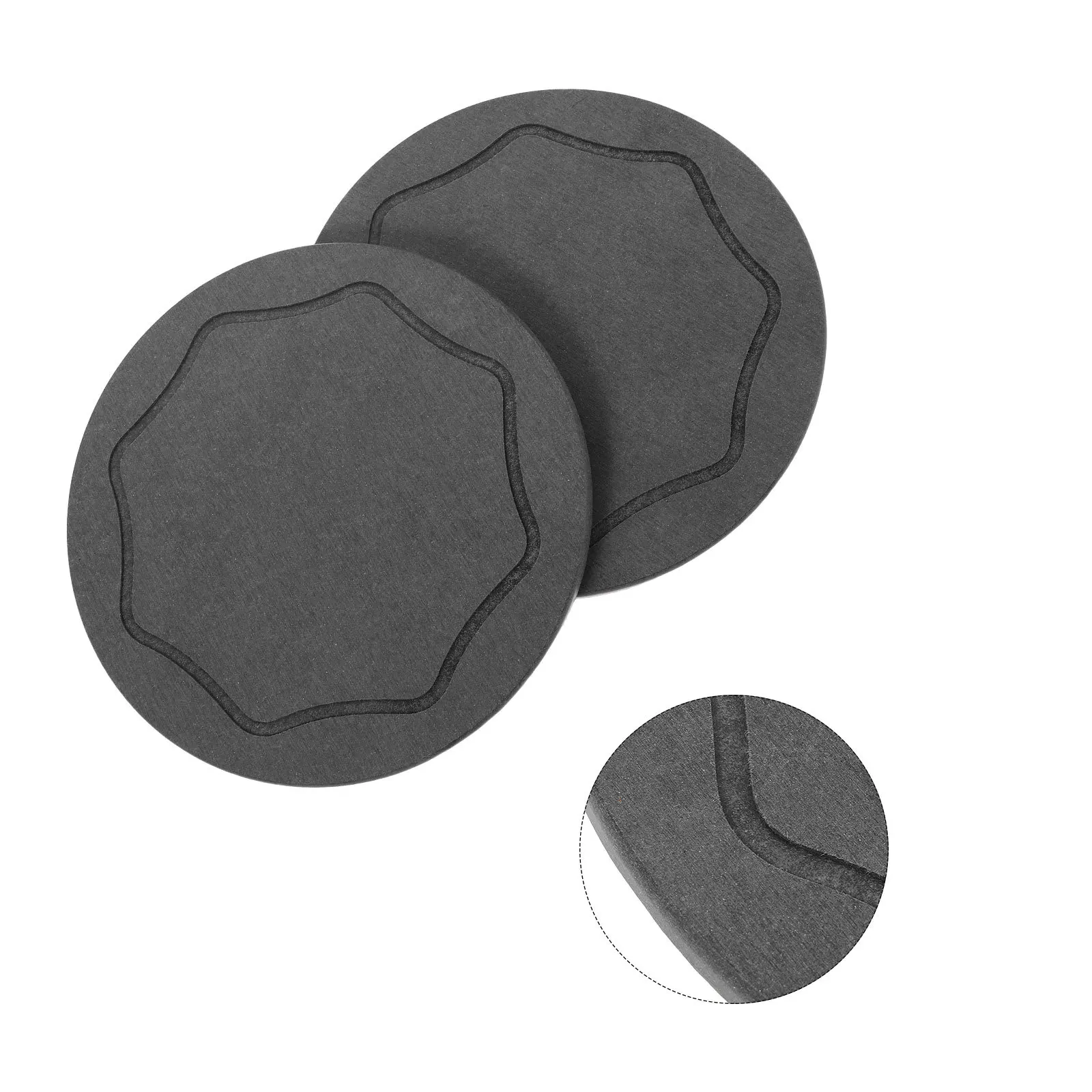 

2Pcs Silicon Mud Planter Saucer Fast Drying Water Catcher Tray for Plants Decorative Reusable Pot Base with Natural Absorption